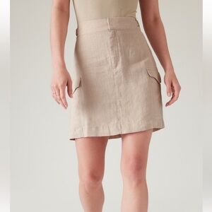 Athleta Voyager linen skirt‎ NWT 8